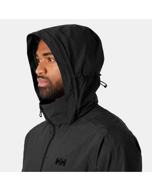 Helly Hansen Black Hp Racing Hooded Jacket 2.0 for men