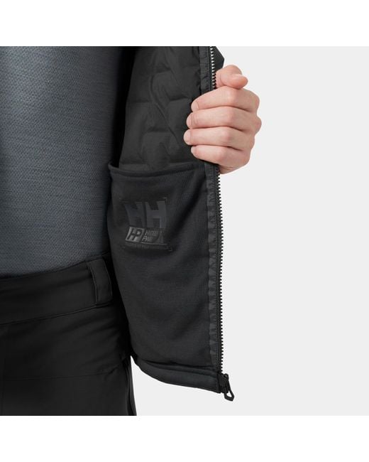 Helly Hansen Black Hp Hybrid Stretch Hooded Insulator for men