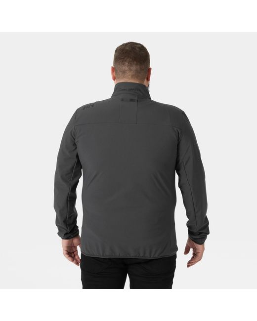 Helly Hansen Gray Crew Softshell 2.0 Jacket for men