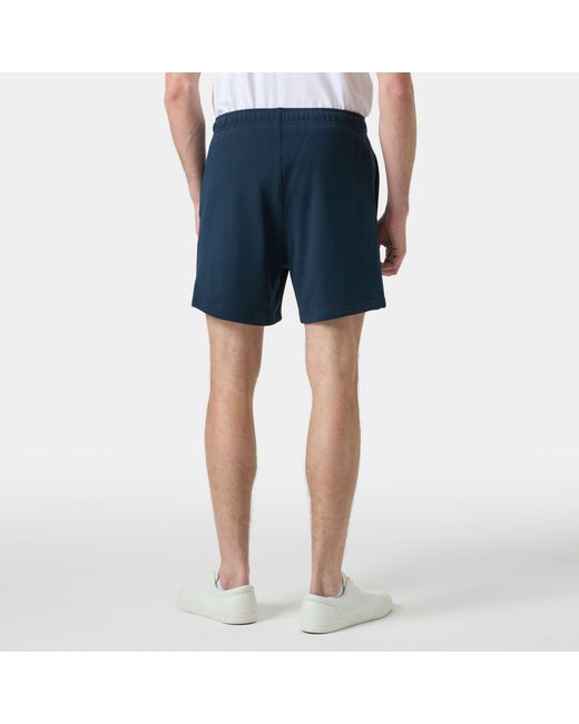 Helly Hansen Blue Terry Loop 6” Shorts for men