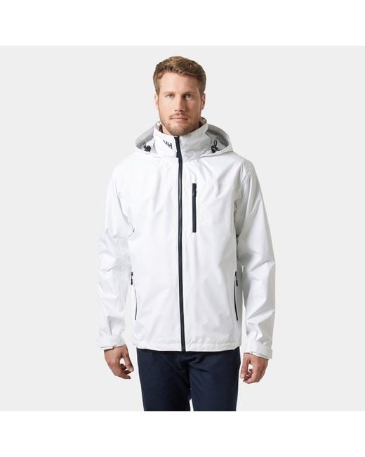Helly Hansen White Crew Hooded Jacket 2.0 for men