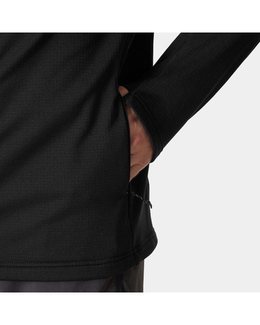Helly Hansen Black Versalite Hooded Fleece Jacket for men