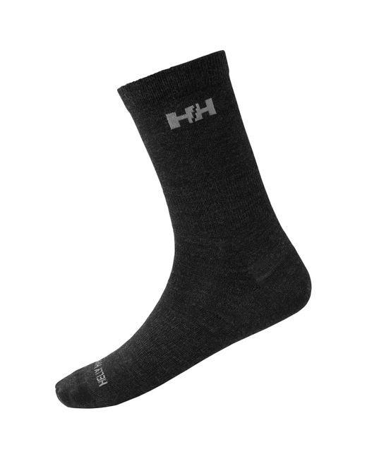Helly Hansen Black Hh® Merino Liner Sock 3pk