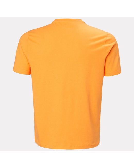 Helly Hansen Orange Hh Logo T-Shirt 3.0 for men