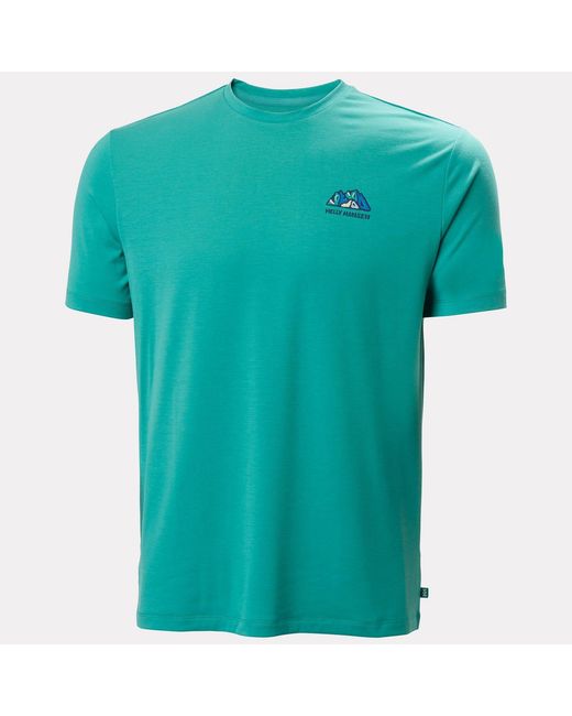 Helly Hansen Green Skog Recycled Graphic T-Shirt for men