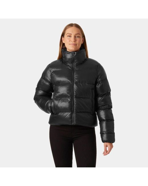Jade Puffer Jacket Mujer Helly Hansen de color Black