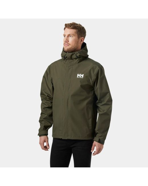 Helly Hansen Seven J Outdoor Rain Jacket Green for men