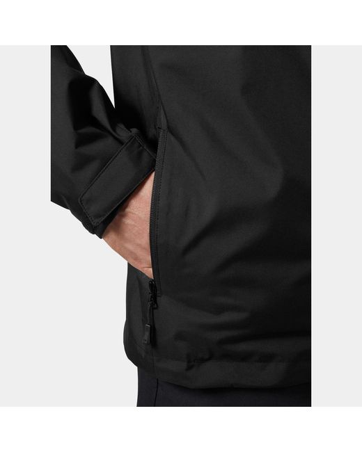 Helly Hansen Black Crew Hooded Midlayer Jacket 2.0 for men