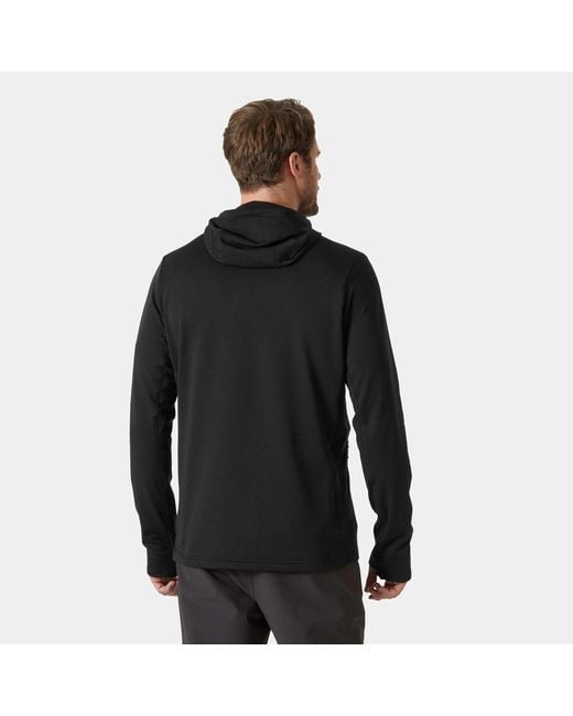 Helly Hansen Black Versalite Hooded Fleece Jacket for men