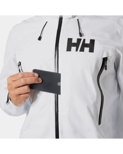 Helly Hansen White Sogn Shell 2.0 Shell Jacket for men