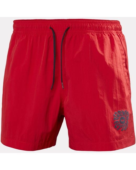 Helly Hansen Red Cascais Trunk 4.5" for men