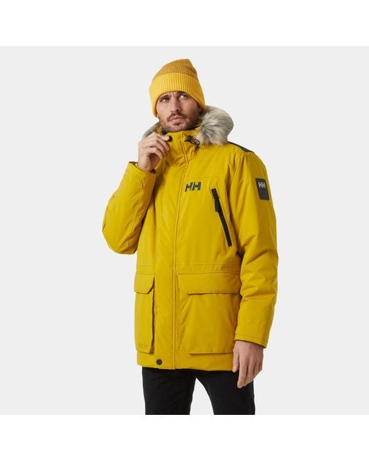 Helly Hansen Yellow Reine Parka Jacket for men