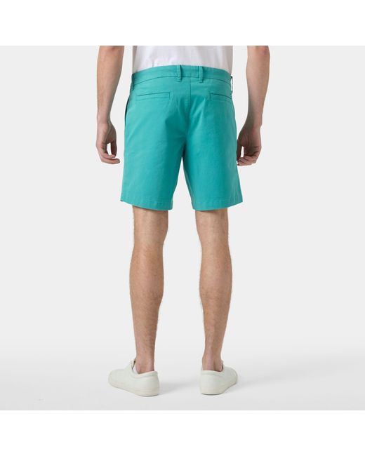 Helly Hansen Blue Bryggen Chino Shorts for men