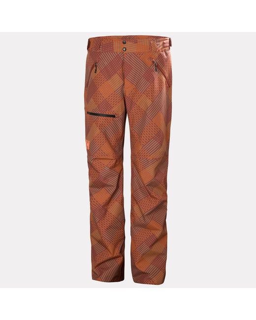 Helly Hansen Brown Sogn Insulated Cargo Ski Pants for men
