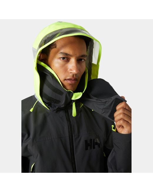 Helly Hansen Black Aegir Race Sailing Jacket 2.0 for men