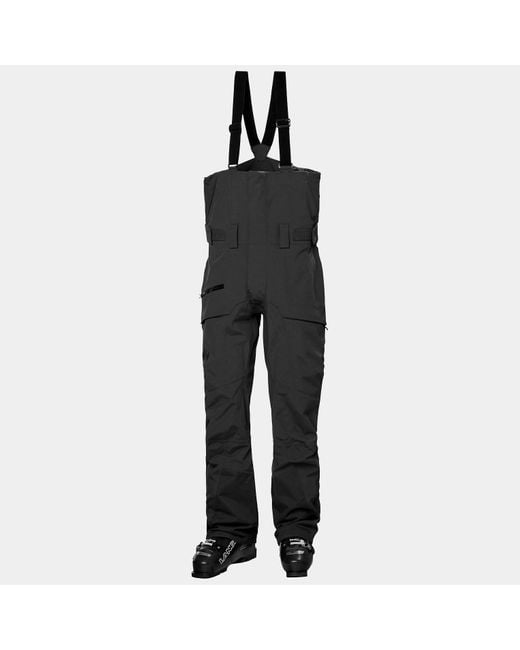 Helly Hansen Black Sogn Bib Shell Ski Pants for men