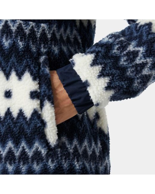 Helly Hansen Blue Imperial Printed Pile Snap