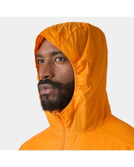 Helly Hansen Orange Trail Windbreaker Jacket for men