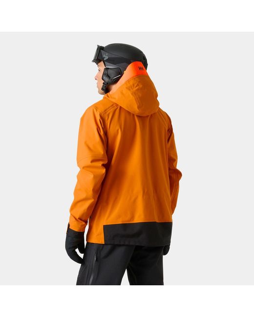 Helly Hansen Orange Sogn Patrol Shell Jacket for men