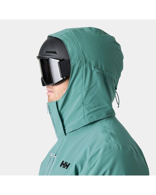 Helly Hansen Green Alpha Lifaloft Lightweight Ski Jacket for men