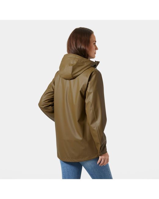 Moss Rain Jacket Mujer Helly Hansen de color Brown