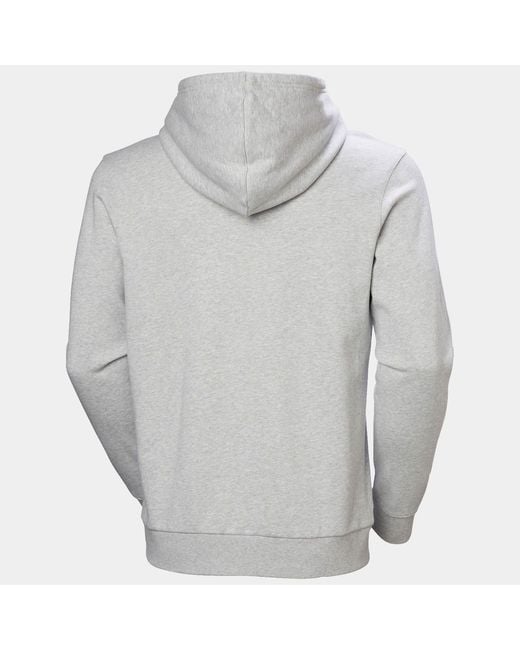 Hh Logo Felpa Con Cappuccio Grigio di Helly Hansen in Gray da Uomo