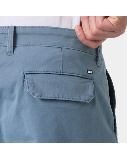 Helly Hansen Blue Bryggen Cargo Shorts for men