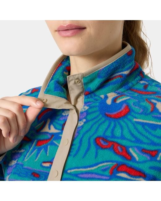 Helly Hansen Blue Maridalen Printed Fleece
