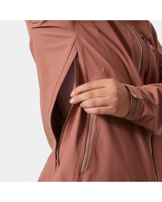 Helly Hansen Brown Verglas Backcountry Ski Shell Jacket