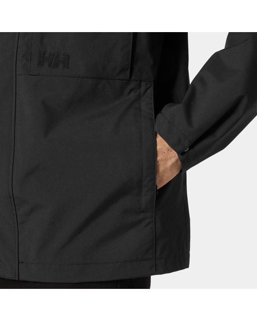 Helly Hansen Black Escape Rain Jacket for men