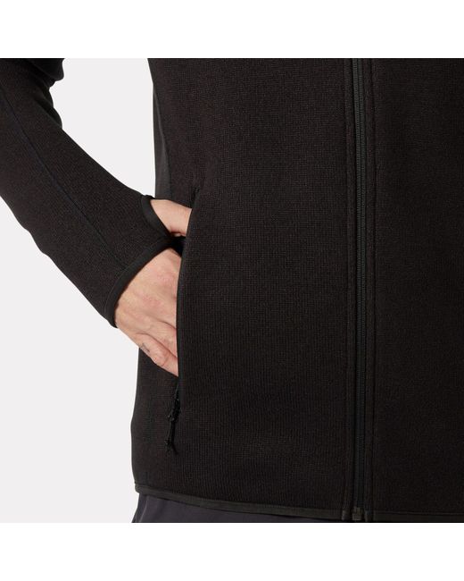 Helly Hansen Black Varde 2.0 Fleece Jacket for men