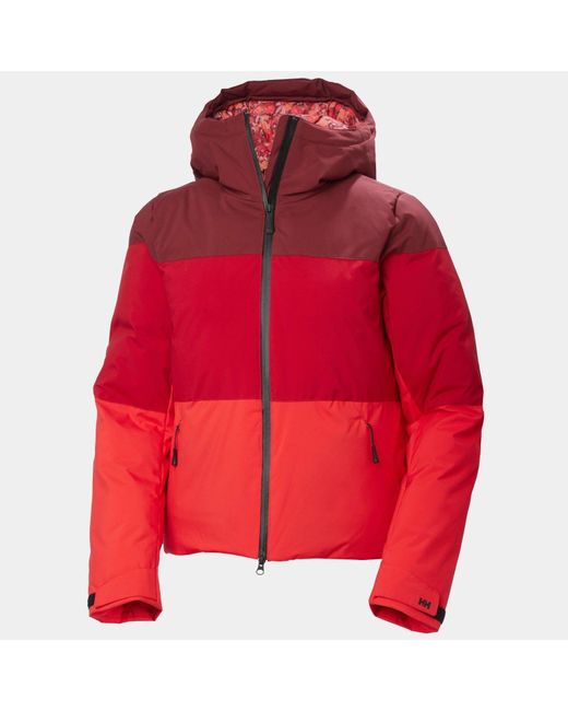 Helly Hansen Nora Short Puffy Ski Jacket Red