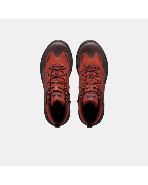 Helly Hansen Red Cascade Mid Low-cut Helly Tech Boots