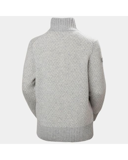 Arctic Ocean Iceland Wool Knit Felpa Grigio di Helly Hansen in Gray