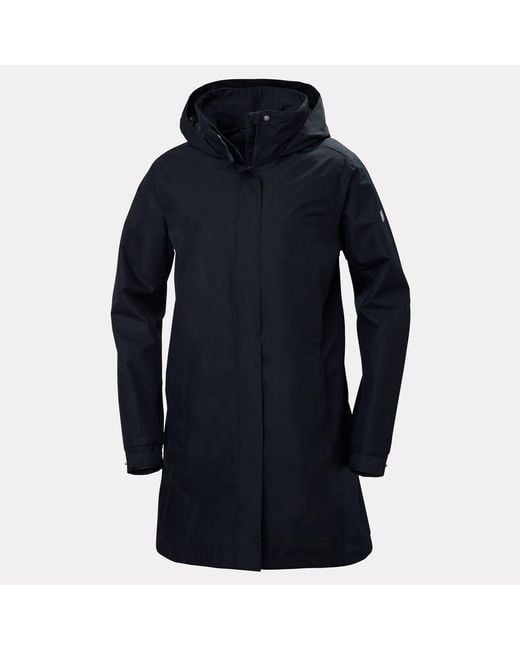 Helly Hansen Blue Aden Long Rain Coat