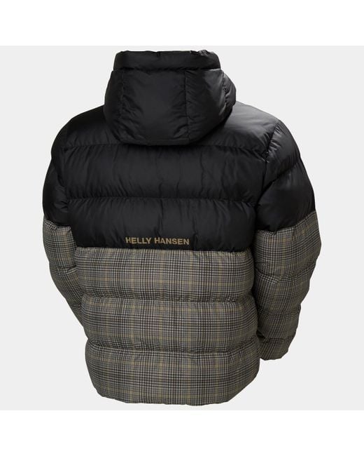 Helly Hansen Black Oslo Graphic Puffy Jacket for men
