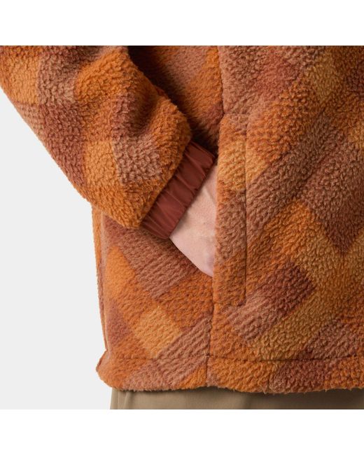 Helly Hansen Brown Panorama Printed Pile Snap for men
