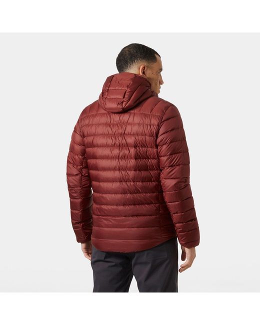 Helly Hansen Red Verglas Hooded Down Jacket 2.0 for men