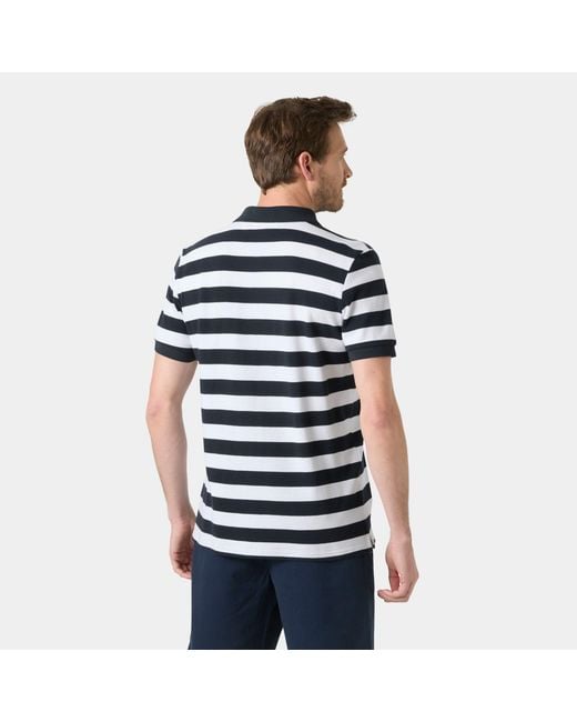 Helly Hansen Blue Toulon Graphic Polo for men