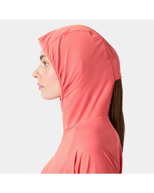 Helly Hansen Red Shine Solen Half-Zip Sun Hoodie