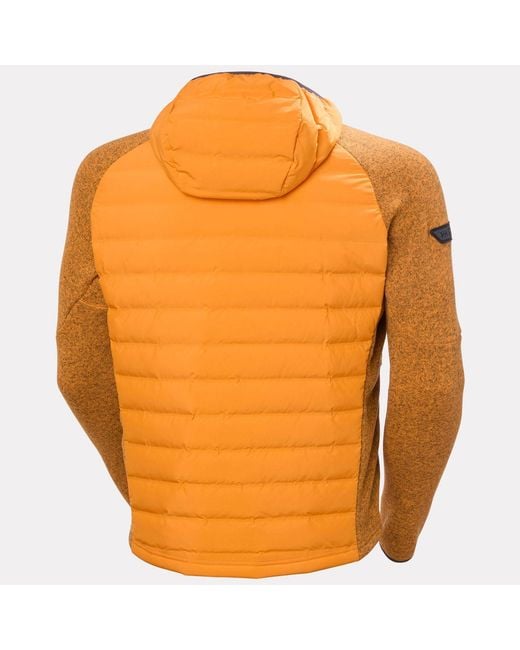 Helly Hansen Orange Skagen Hybrid Knit Insulator for men