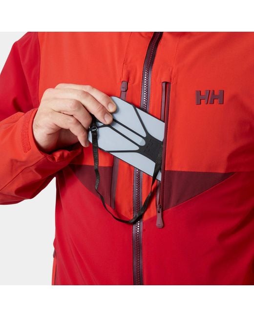 Helly Hansen Red Kvitfjell Race Insulated Ski Jacket for men