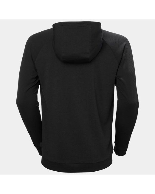 Helly Hansen Black Lifa Tech Lite Pullover Hood 2.0 for men