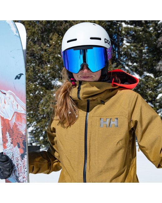 Helly Hansen Brown Powderqueen 3.0 Durable Ski Jacket