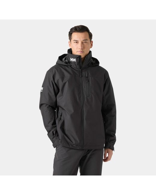 Helly Hansen Black Crew Hooded Pile Jacket for men