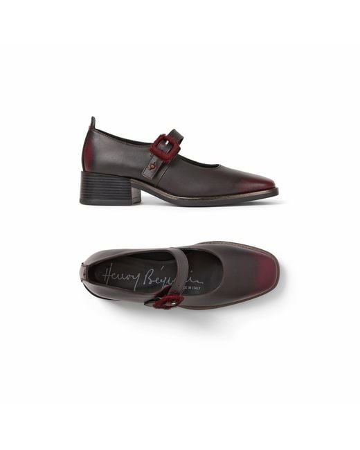 Henry Beguelin Brown Buckle Pump