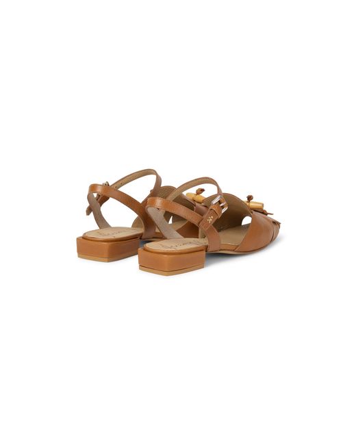 Henry Beguelin Metallic Slingback Toggle Patch Lux