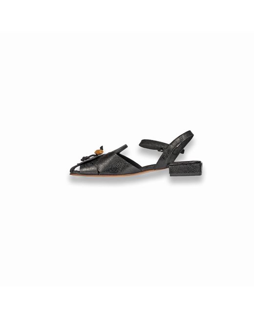 Henry Beguelin Metallic Slingback Toggle Patch Lux