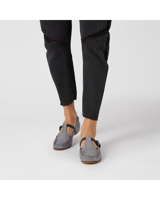 Henry Beguelin Metallic Cut-Out Mocassin Nabuck Resinato