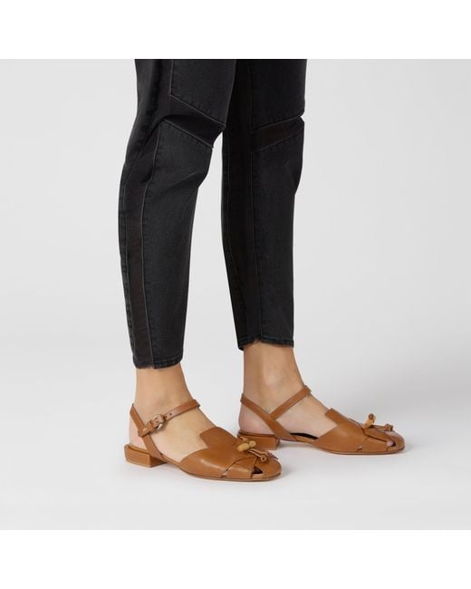Henry Beguelin Metallic Slingback Toggle Patch Lux
